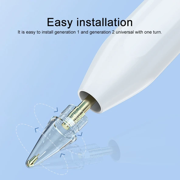 Apple Pencil 1 ve 2 Uyumlu 6.0 Kristal Elmas İğne Uçlu Stylus Kalem Ucu 1 Adet - 5
