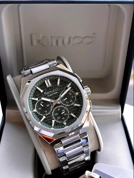 Ferrucci 2 Yıl Garantili Çelik Kordon İç Kadran Özellikleri Aktif 3 Atm Erkek Kol Saati EF.03372.04 - 6