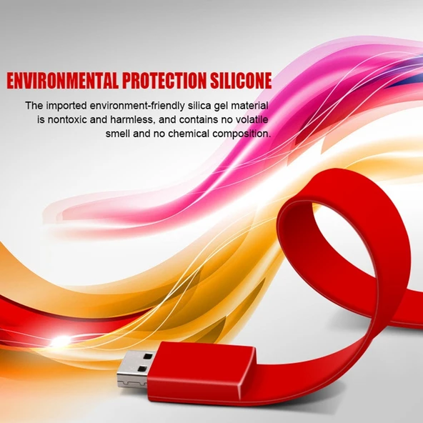 MicroDrive 64GB USB 2.0 Siyah Moda Bileklik USB Bellek - 7