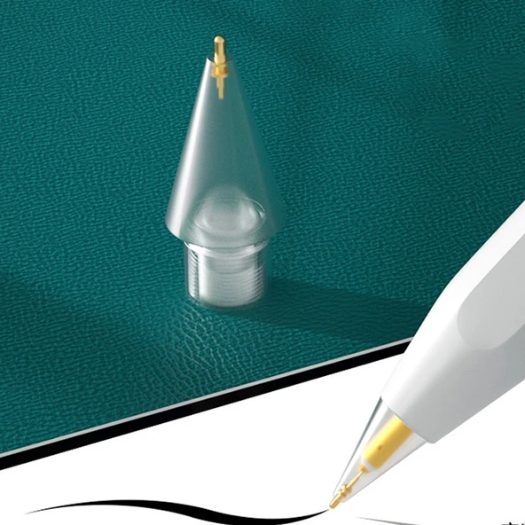 Apple Pencil 1 ve 2 Uyumlu 6.0 Kristal Elmas İğne Uçlu Stylus Kalem Ucu 1 Adet