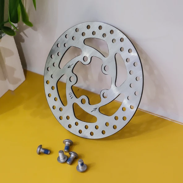 Xiaomi M365 1S Uyumlu 110mm 5 Delikli Paslanmaz Çelik Fren Diski - 5