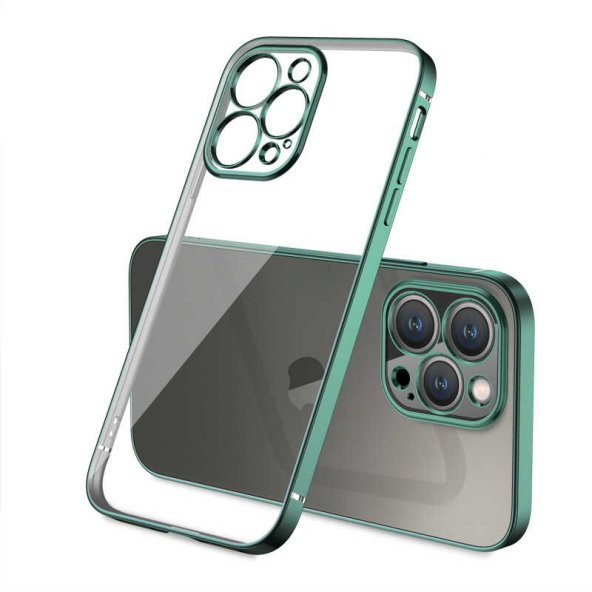 Apple iPhone 13 Pro Kılıf Zore Gbox Renkli Kenar Kılıf
