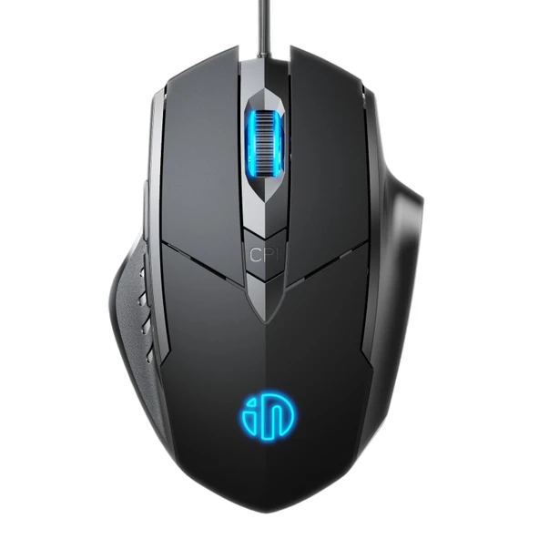 Inphic PW1H Kablolu Sessiz Aydınlatmalı 6 Tuşlu Oyun Mouse Siyah