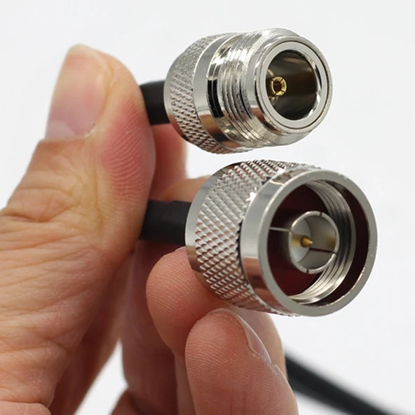 3 Metre N Erkek - N Dişi RG58 Adaptör Kablosu Radyo WiFi Uzatma Kablosu - 4