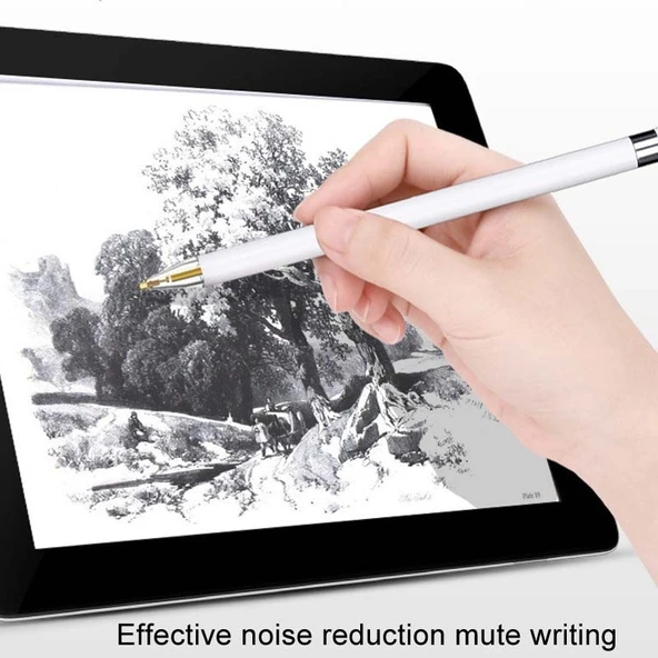 Apple Pencil Uç Değiştirme Parçası 3.5 Standart Siyah Gövde Gümüş Uç - 9