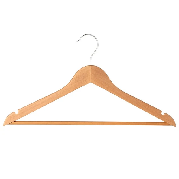 Katı Okaliptus Ahşap Kaymaz Askılık Model 1