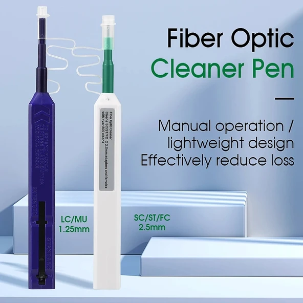 Fiber Optik Temizleme Kalemi Seti 2li 125mm LC MU ve 25mm SC ST FC Konnektörler için - 2