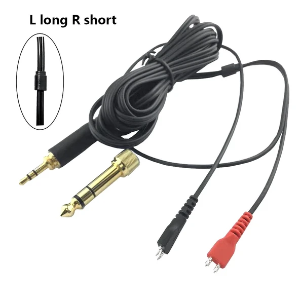 Sennheiser HD25 HD560 HD540 HD480 HD430 HD250 Kulaklık Ses Kablosu Sol Uzun Sağ Kısa - 2