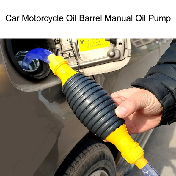 1 Metre Manuel Yağ Pompası Araba Motosiklet Yağ Varili Kendinden Emişli Yüksek Akışlı - 8