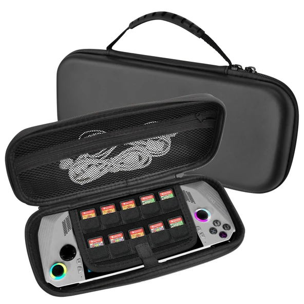 ASUS ROG Ally Oyun Konsolu EVA Deri Dokulu Beyaz Koruyucu Çanta - 2