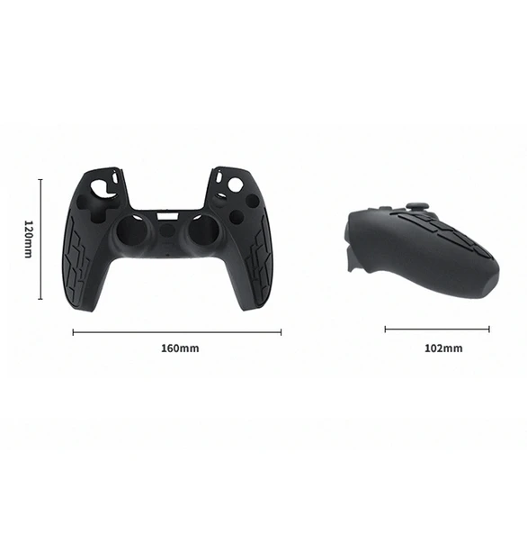 PS5 Oyun Kolu Silikon Kılıf Kaymaz Doku Kalın Beyaz - 3
