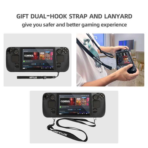 Steam Deck Hifylux ST-PF14 Kırmızı Silikon Oyun Konsolu Kılıfı Kaymaz ve Çizilmez - 10