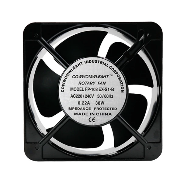 220V 38W 15cm Rulmanlı Elektrikli Dolap Şaftlı Yağlı Rulmanlı Fan - 1