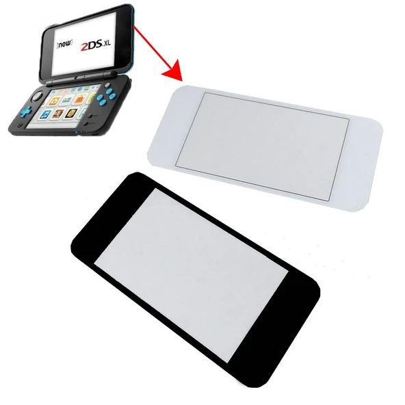Nintendo New 2DS XL LL Üst Ekran Ayna Kapak Koruyucu Beyaz - 2