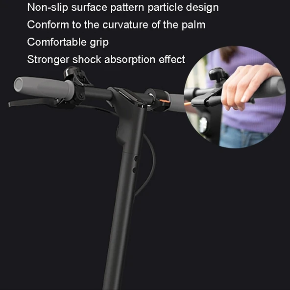 Ninebot F30 F40 Elektrikli Scooter Gri Silikon Gidon Kılıfı 1 Çift - 6