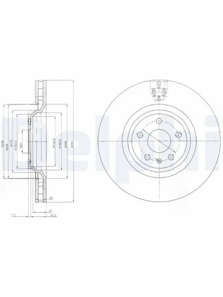 FREN DİSKİ ON (340X30mm) TT 0714