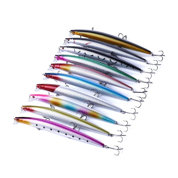 HENGJIA MI101 18cm 26g Uzun Mesafe Deniz Balıkçılığı Sahte Yem Minnow Model 8 - 3