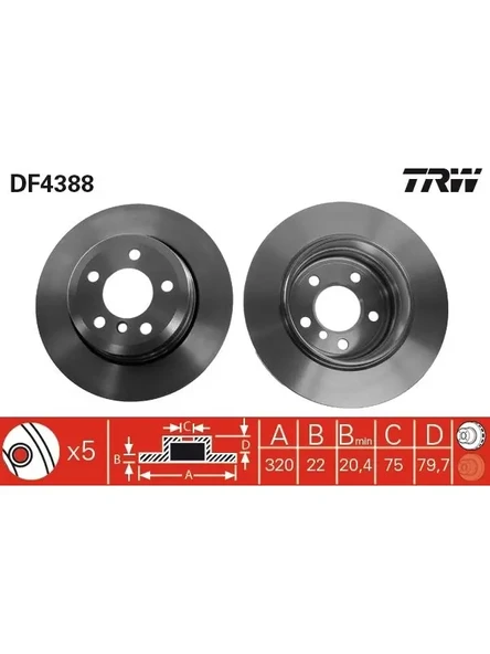 FREN DISKI ARKA BMW X3 E83