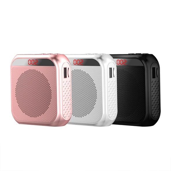 S17 Mini Taşınabilir Rehber ve Eğitim Hoparlörü Ekranlı Siyah - 2