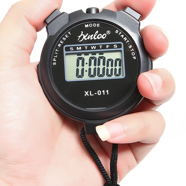 Kırmızı XINLOO XL-011 Dijital Hafızalı Kronometre Fitness ve Koşu Zamanlayıcı - 6