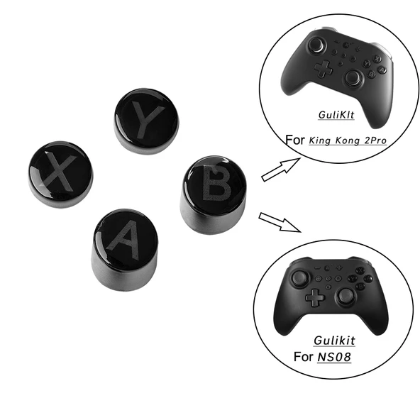 Gulikit NS32 King Kong 2Pro NS08 NS09 Gamepad A B X Y Tuş Kapağı Seti - 3