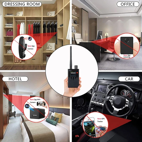 G318 Casusluk ve Gizli Kamera Tespit Cihazı GPS Konum Belirleyici - 6