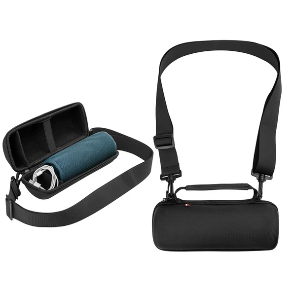 Bluetooth Hoparlör Omuz Çantası JBL Flip 4 5 6 Uyumlu Siyah