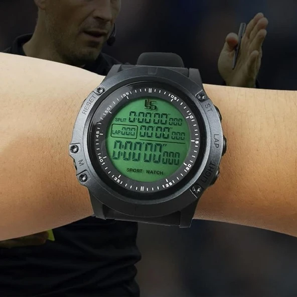 YS-2000 Model Fosforlu Futbol Hakemi Kronometre Zamanlayıcı Alarm Saat - 6