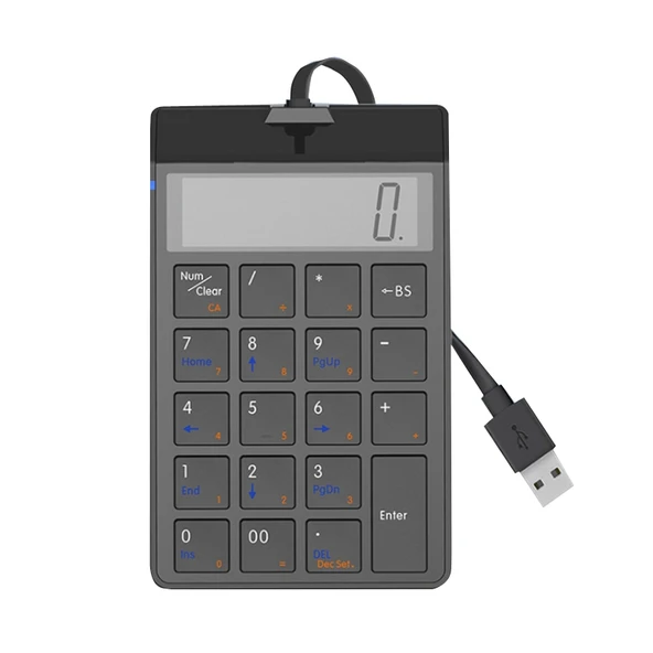 Sunreed SKB886S Kablolu 19 Tuşlu Sayısal Klavye USB Siyah 1.5 Metre Kablo