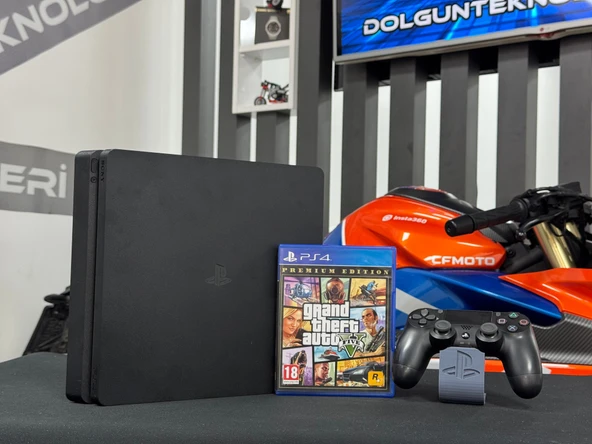 PlayStation 4 Slim 500GB Tek Kol + Grand Theft Auto 5 (GTA 5) Oyun CD’si (İKİNCİ EL) - 2