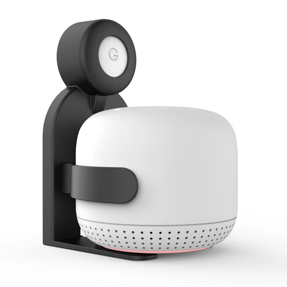 Google Nest Wifi Router ve Noktası İçin Duvara Monte Braket Siyah - 2