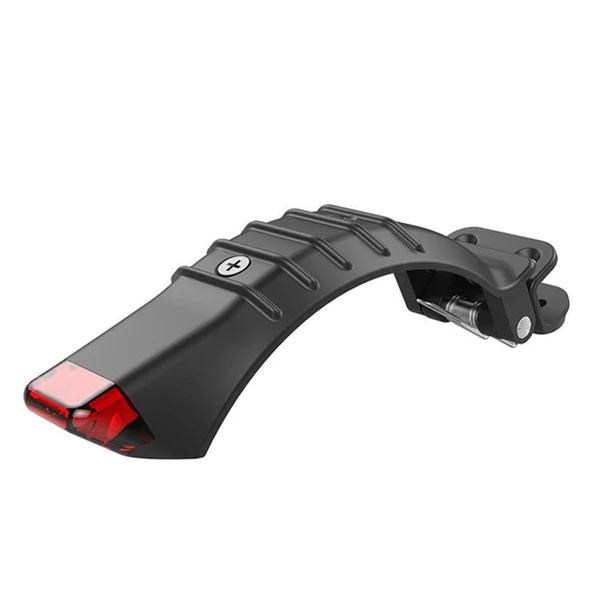 5 5.5 6.5 Inç Elektrikli Scooter Karbon Fiber Alüminyum Arka Çamurluk LED Stop Lambalı Siyah - 2
