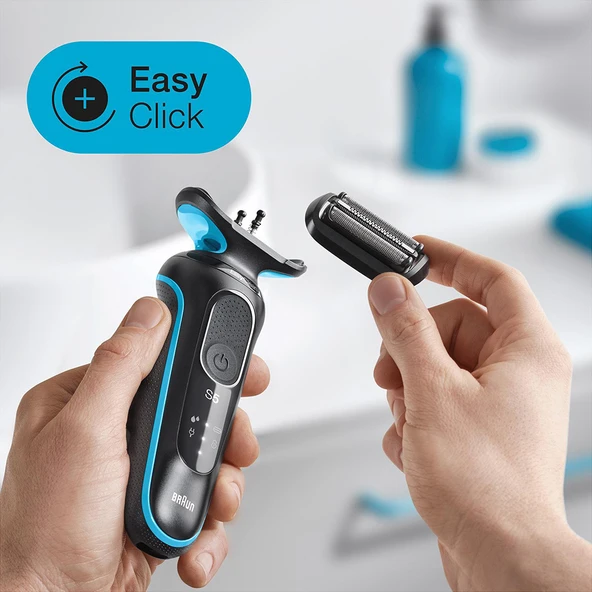 Braun Yeni Seri 5 M1000S Autosense Easyclean Islak ve Kuru Tıraş Makinesi - 5