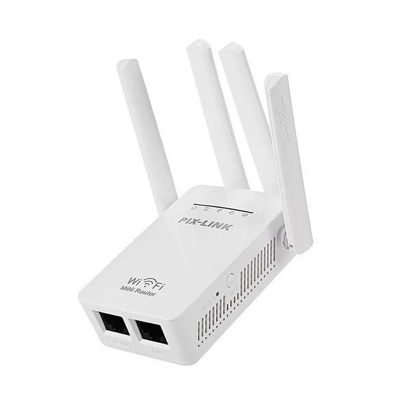 PIX-LINK LV-WR09 300Mbps WiFi Menzil Genişletici Tekrarlayıcı Mini Router UK Priz - 2