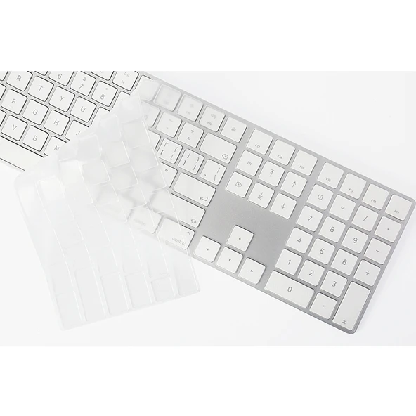 iMac 2017 Magic Keyboard Sayı Modeli İçin Şeffaf TPU Nano Uzun Klavye Koruyucu Film T17606 - 3