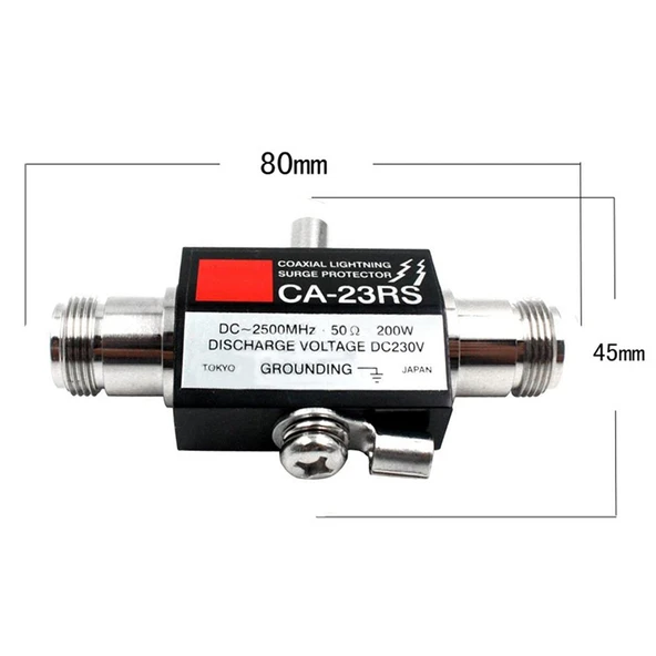 CA 23RS Model 400W 2500MHz N Erkek Fişten N Dişi Koaksiyel Yıldırım Koruyucu - 3