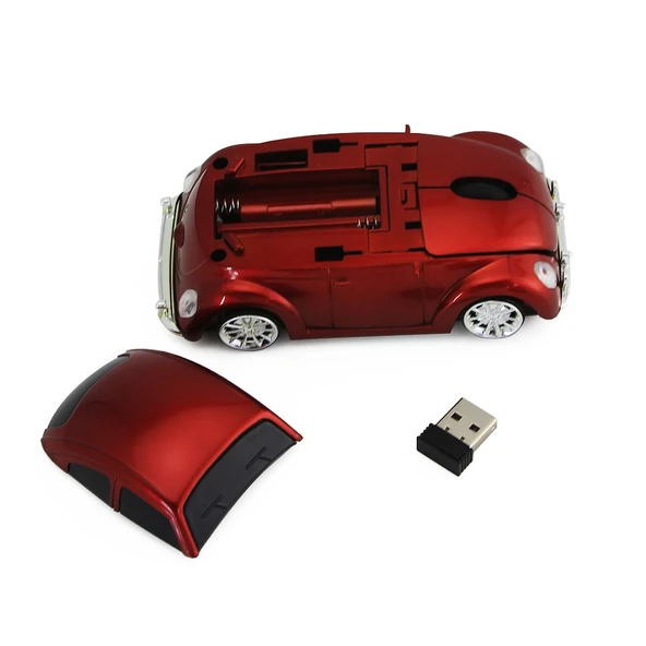 1200 DPI 3 Tuşlu Araba Şeklinde Kablosuz Mouse Siyah - 6