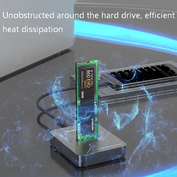 Blueendless M2 NGFF NVME Harici SSD Disk Yuvası USB31 Dizüstü SD01 M2 SATA Protokol - 4