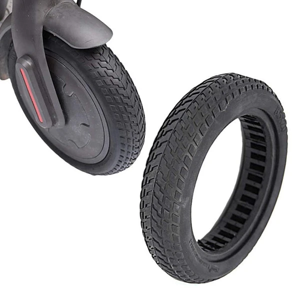 8.5 İnç Xiaomi Mijia M365 M365 Pro Uyumlu Elektrikli Scooter İç Boş Patlamaya Dayanıklı Lastik Siyah