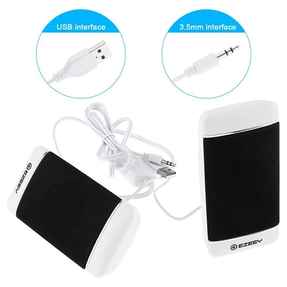 YEEZE S4 Mini USB 2.0 Kablolu Taşınabilir Hoparlör Siyah - 5