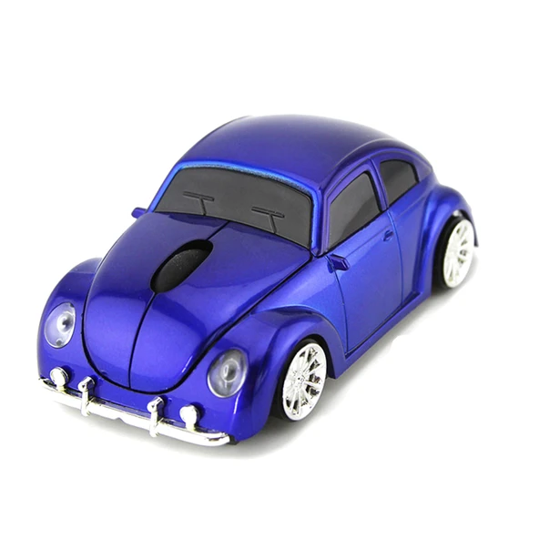 Araba Şeklinde Kablosuz Mouse Mavi 1200 DPI 3 Tuşlu - 2