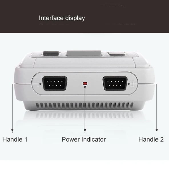 SFC620 Mini 8 Bit TV Oyun Konsolu 620 Dahili Oyun AV Çıkışlı EU Priz - 6