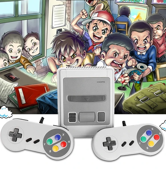 SFC620 Mini 8 Bit TV Oyun Konsolu 620 Dahili Oyun AV Çıkışlı EU Priz - 4