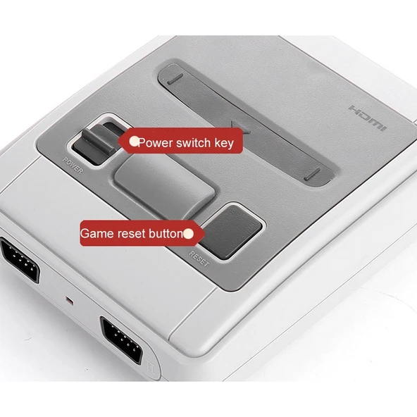 SFC620 Mini 8 Bit TV Oyun Konsolu 620 Dahili Oyun AV Çıkışlı EU Priz - 7