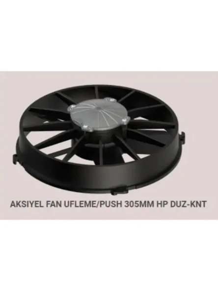 FAN MOTORU 12V.UFLEME 12 AKSIYEL GENIS KANAT YUKSEK PROFIL