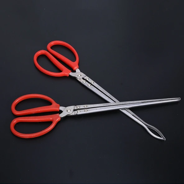 52 cm Düz Model Balık Tutma Maşası Yengeç Yılan Balığı Pensesi - 5