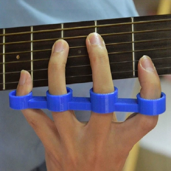 Orta Boy Mavi Gitar Parmak Genişletici ve Güçlendirme Cihazı