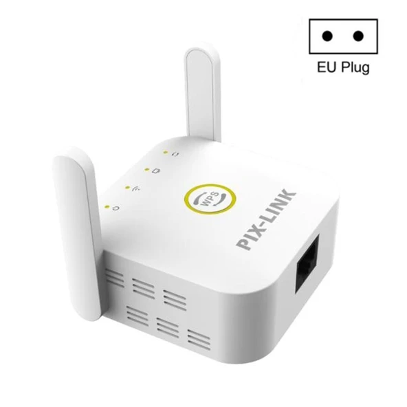 PIX LINK WR22 300Mbps Wifi Kablosuz Sinyal Güçlendirici Extender Beyaz EU Priz Tipi