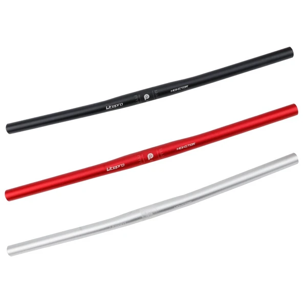 Litepro Dağ Bisikleti Katlanabilir Düz Gidon 580mm Kırmızı - 5