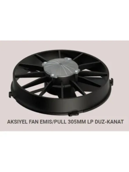 FAN MOTORU 12V EMIS 12 AKSIYEL GENIS KANAT YUKSEK PROFIL